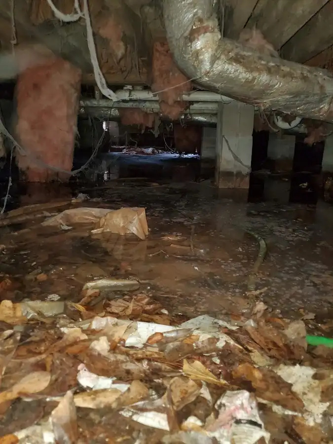 Crawl space flood assessment for Commercial Water Damage Restoration in Idabel